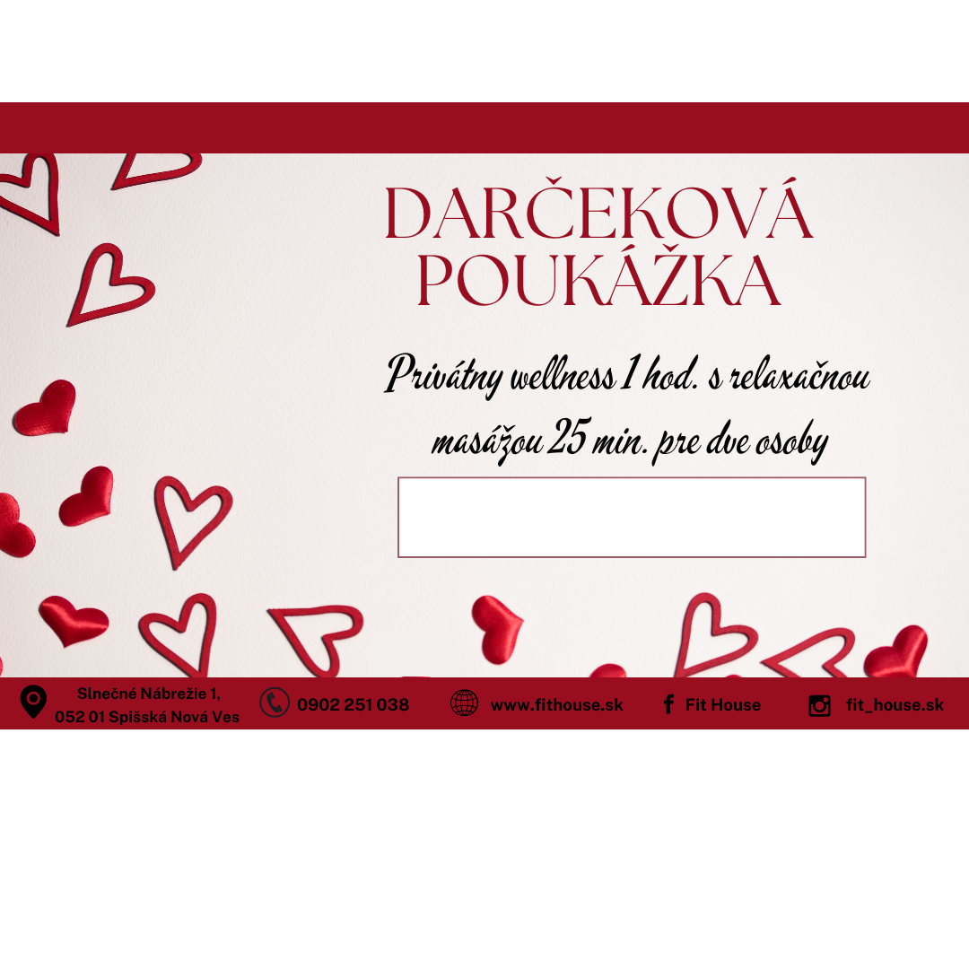 Darčeková poukážka Valentínka